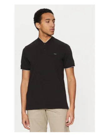 Tricou barbati,  negru, 96% bumbac organic, 4% elastan