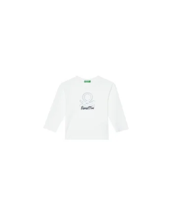 Bluza copii,  alb, 100% bumbac organic,