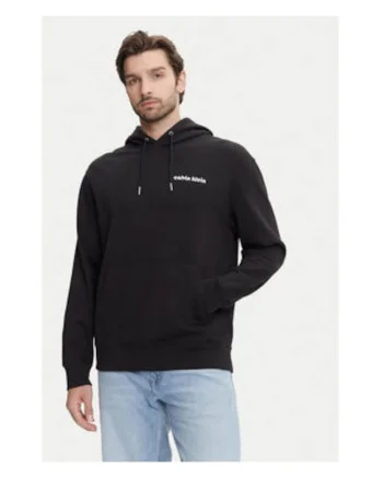 Hanorac barbati,  negru, bumbac/poliester reciclat,