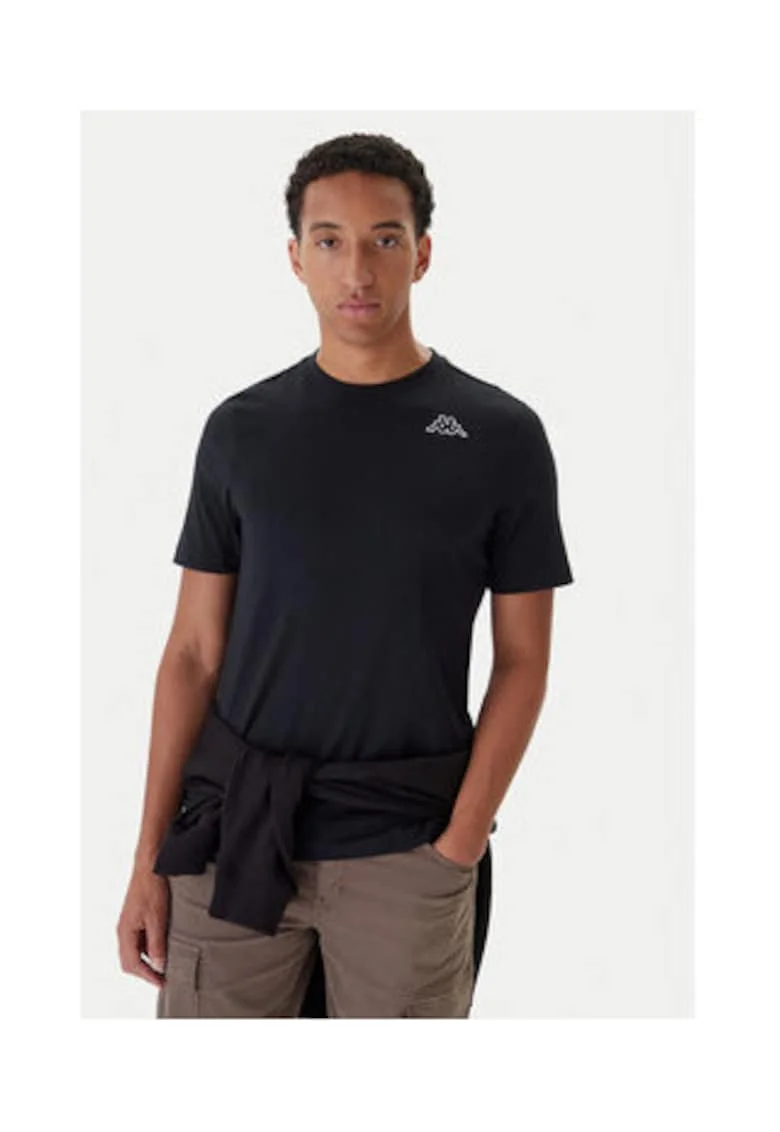 Set de 5 tricouri barbati,  negru, 100% bumbac