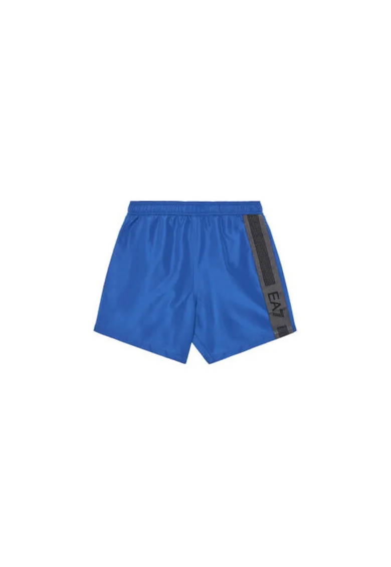 Sort de baie pentru baieti,  Emporio Armani, poliester, albastru,