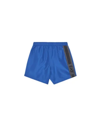 Sort de baie pentru baieti,  Emporio Armani, poliester, albastru,