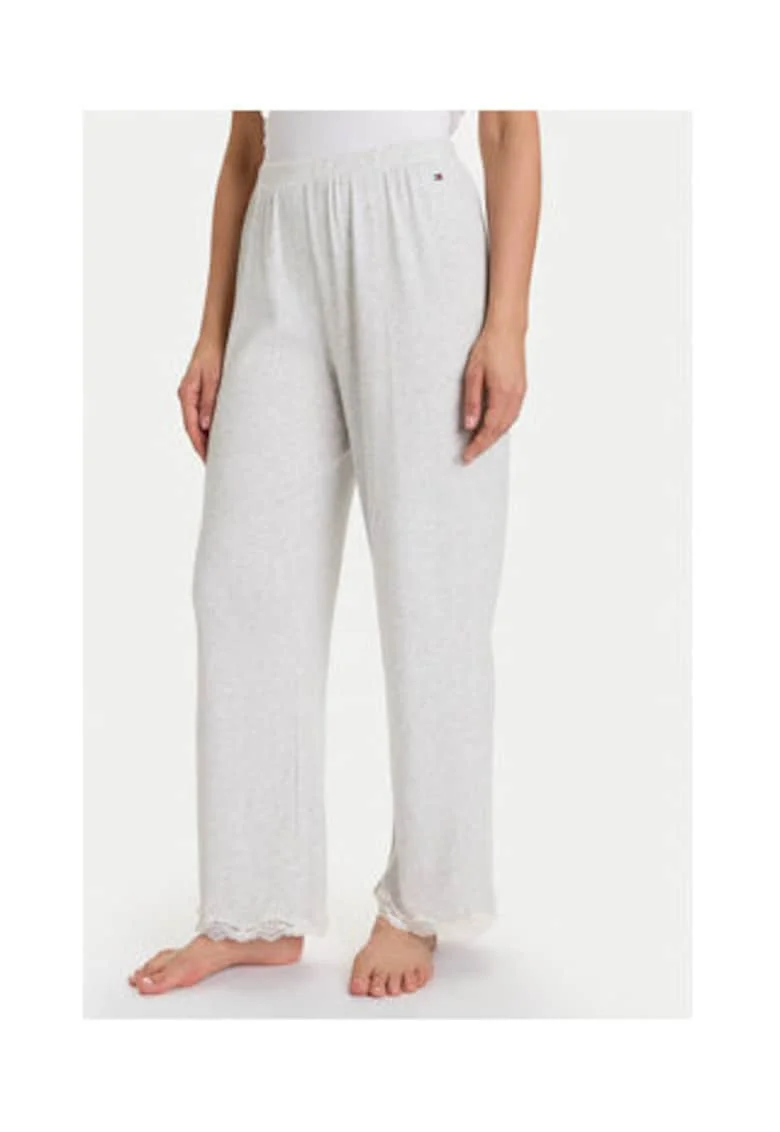 Pantaloni de pijama,  gri, bumbac/elastan,
