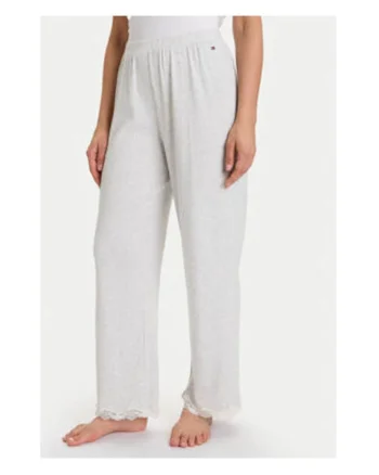 Pantaloni de pijama,  gri, bumbac/elastan,