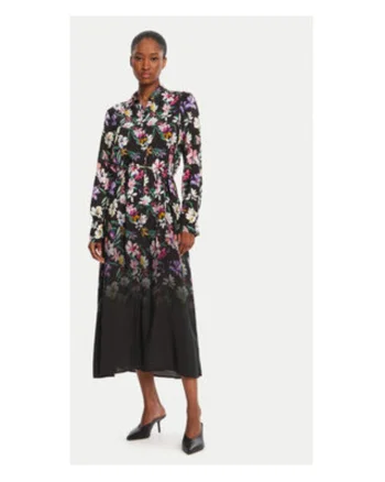 Rochie camasa Dama,  Negru, 100% viscoza