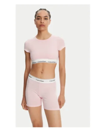 Tricou dama,  roz, bumbac/modal/elastan, M