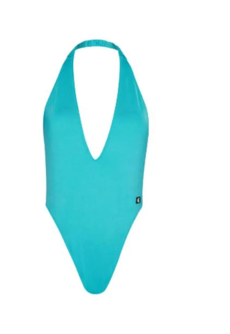 Costum de baie pentru dama,  albastru, 85% poliester reciclat, 15% elastan