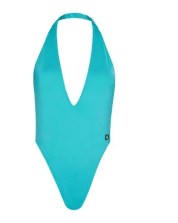 Costum de baie pentru dama,  albastru, 85% poliester reciclat, 15% elastan