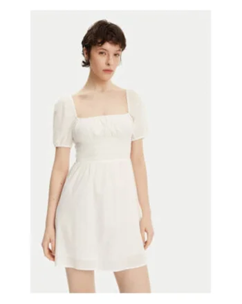 Rochie de vara,  bej, 50% bumbac organic, 50% bumbac