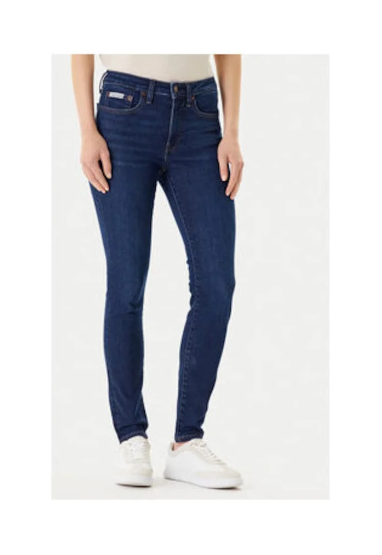 Blugi dama,  bleumarin, bumbac/bumbac reciclat,