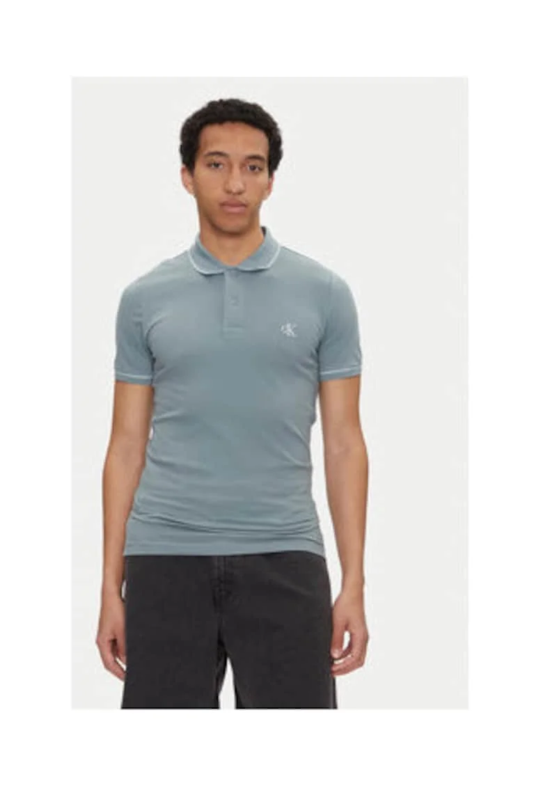 Tricou barbati,  albastru, 94% bumbac, 6% elastan,