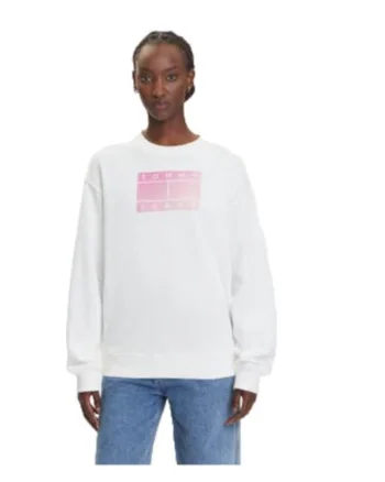 Bluza dama,  bumbac, alb/roz,