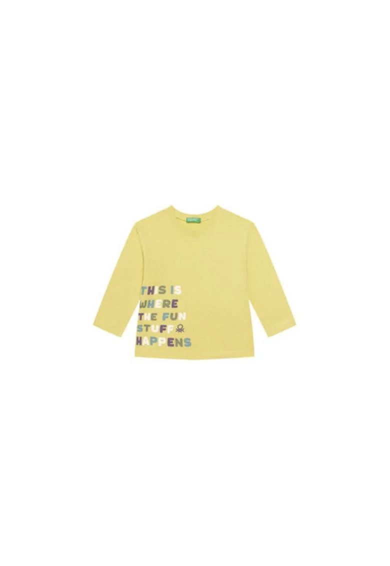 Bluza copii,  galben, 100% bumbac,