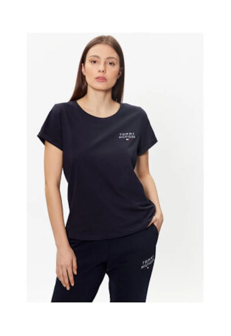 Tricou pentru femei,  bleumarin, 100% bumbac,