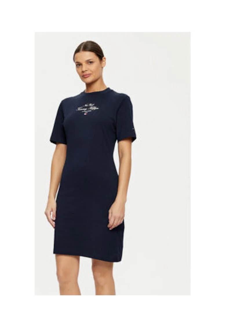 Rochie  bleumarin, 100% bumbac, Bleumarin