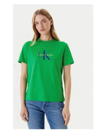 Tricou dama,  verde, bumbac, Verde