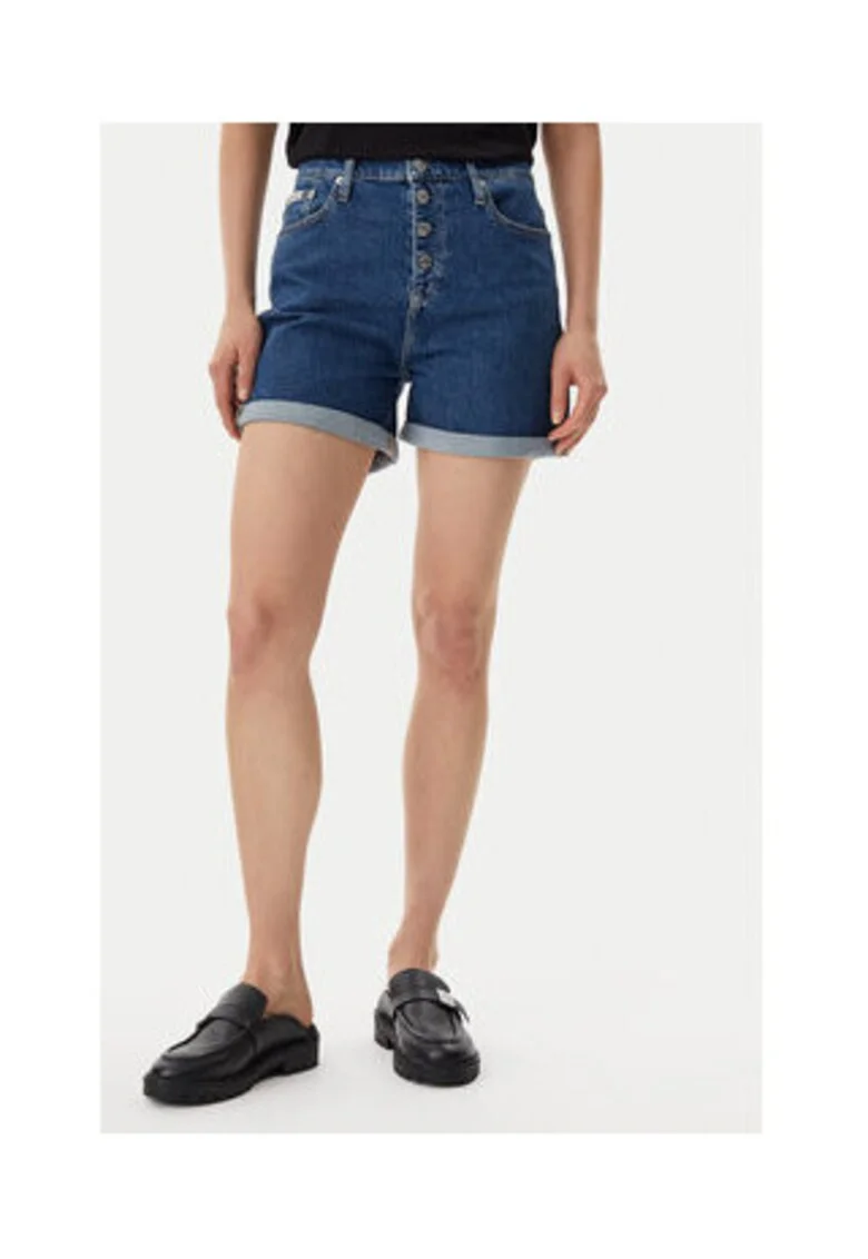 Pantaloni scurti din denim,  bleumarin, bumbac/bumbac reciclat,