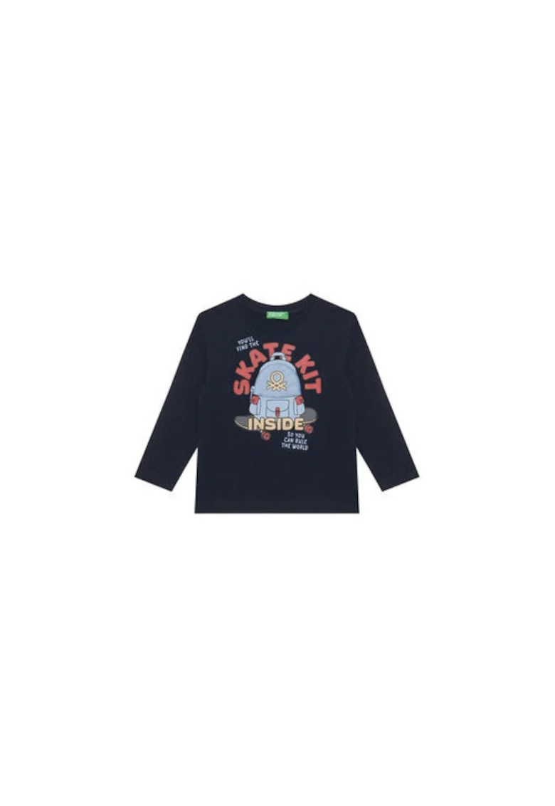 Bluza copii,  bleumarin, 100% bumbac organic,