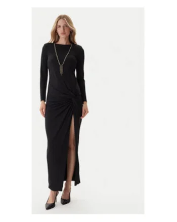 Rochie de seara,  negru, 95% poliester, 5% elastan