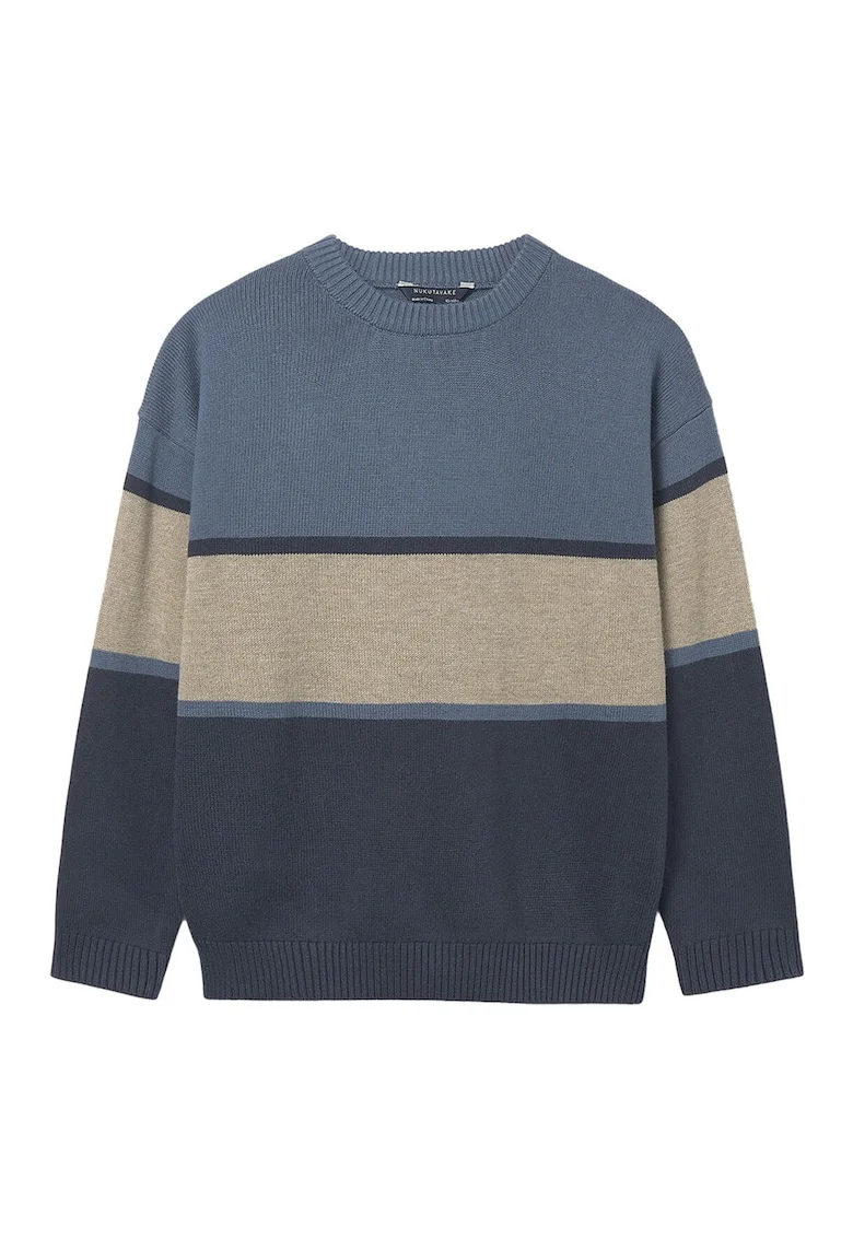 Pulover copii,  bleumarin, 60% bumbac, 30% poliamida, 10% lana