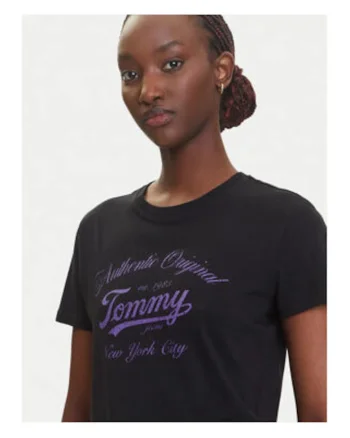 Tricou Dama,  bumbac, negru,