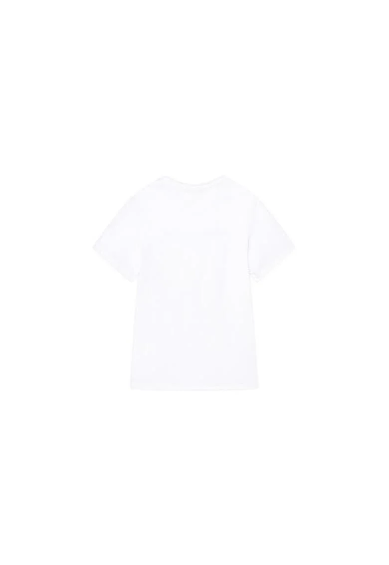 Tricou baieti,  Alb, 100% bumbac, 9/10 ani
