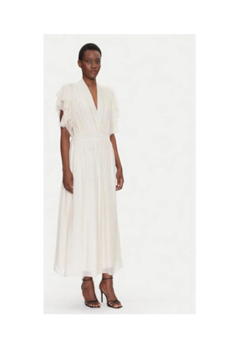 Rochie de vara,  bej, 70% viscoza, 30% matase,