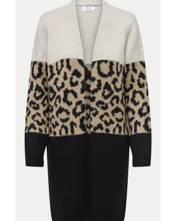 Cardigan de dama,  bej, 81% acril, 19% poliester,