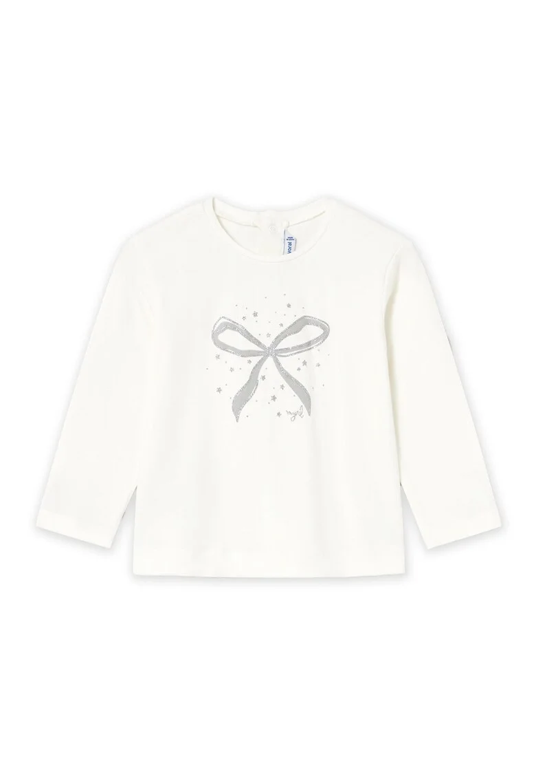 Bluza copii,  Ecru, 95% bumbac, 5% elastan,