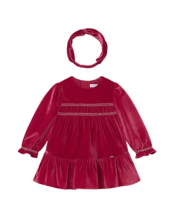 Rochie fete,  bordeaux, 95% poliester, 5% elastan,