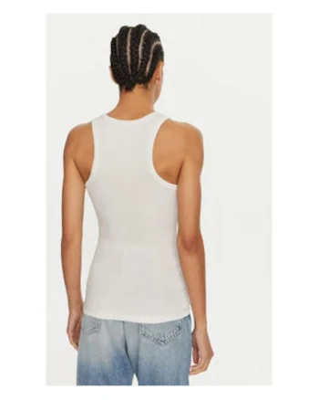 Top Damskie,  Alb, 95% bumbac, 5% elastan,