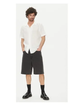 Camasa Barbati,  Ecru, 60% in, 40% bumbac,