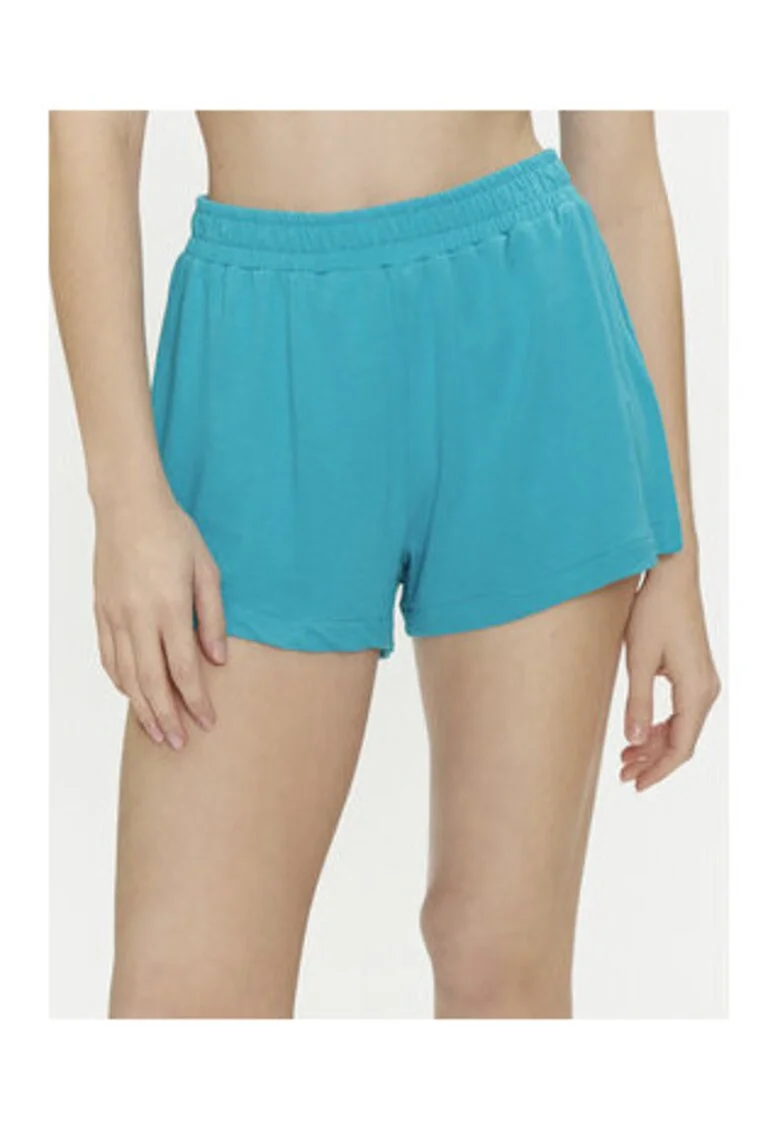 Pantaloni scurti din material textil pentru femei,  Swimwear, Albastru, 83% viscoza, 17% poliester,