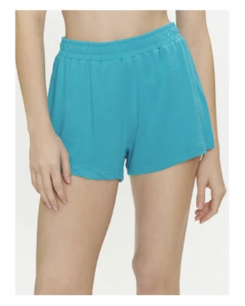 Pantaloni scurti din material textil pentru femei,  Swimwear, Albastru, 83% viscoza, 17% poliester,