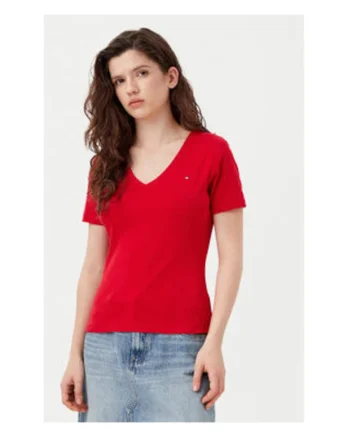 Tricou Dama,  bumbac, rosu,