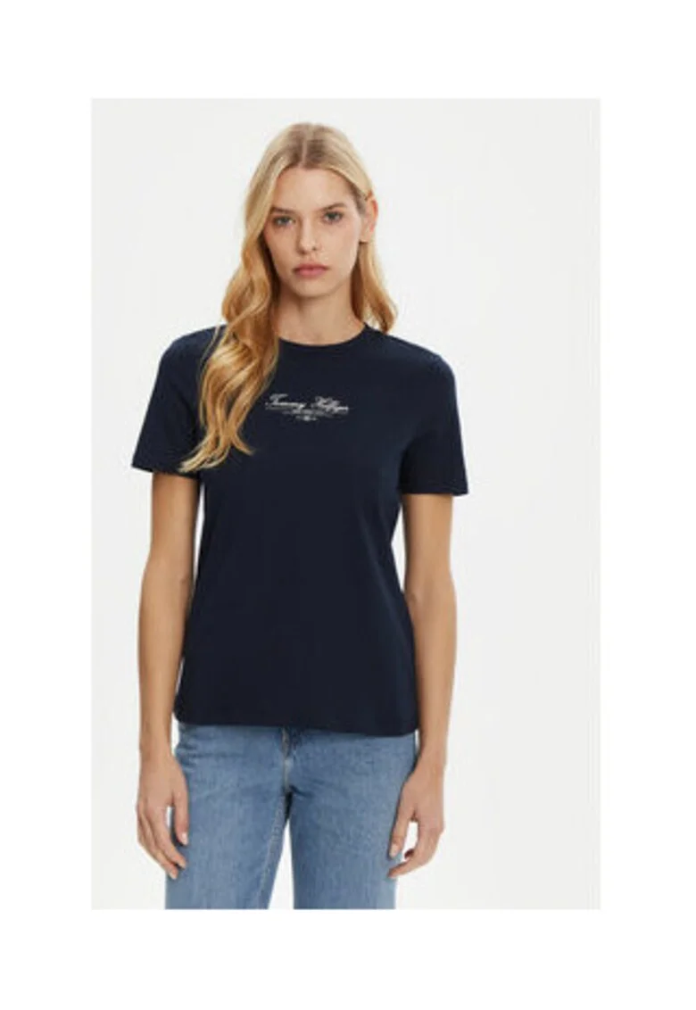 Tricou Dama,  Bleumarin, 100% bumbac,