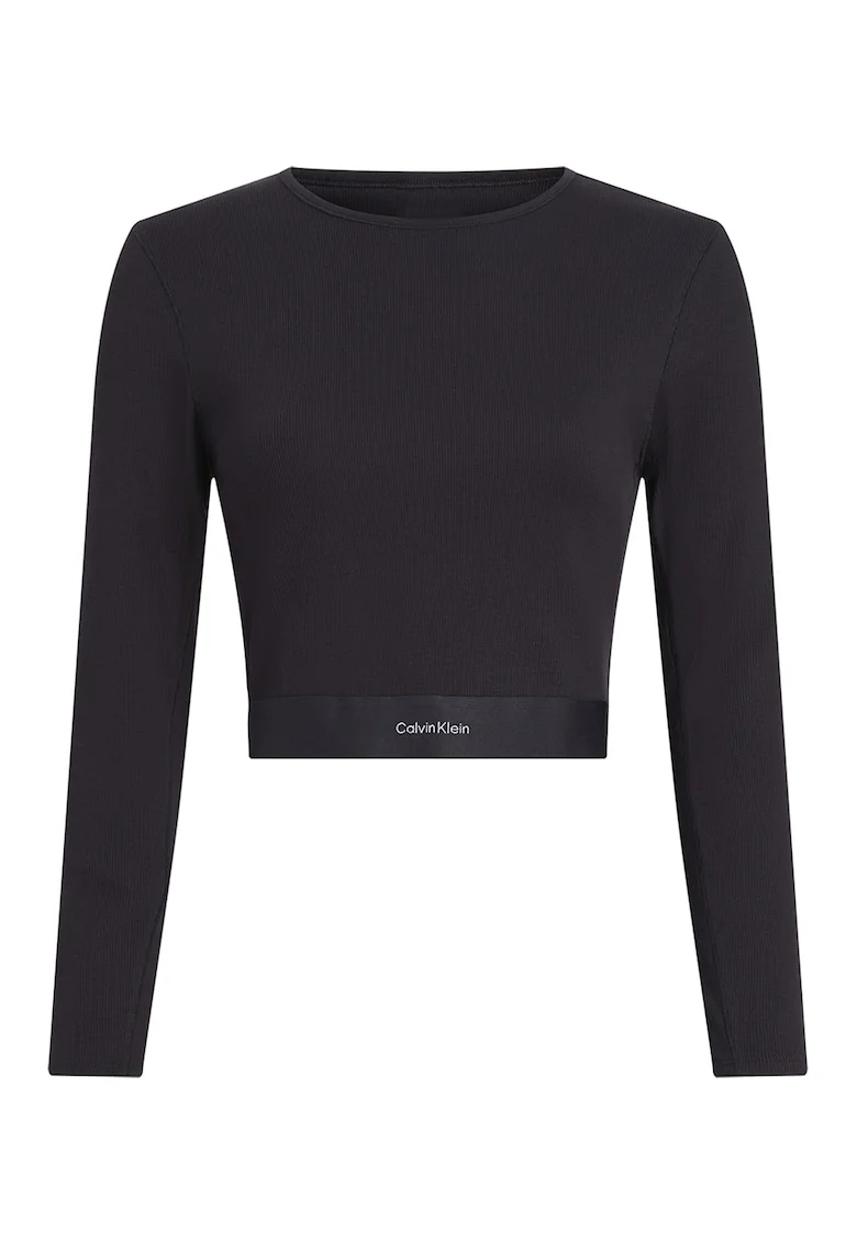 Bluza de pijama crop, Negru