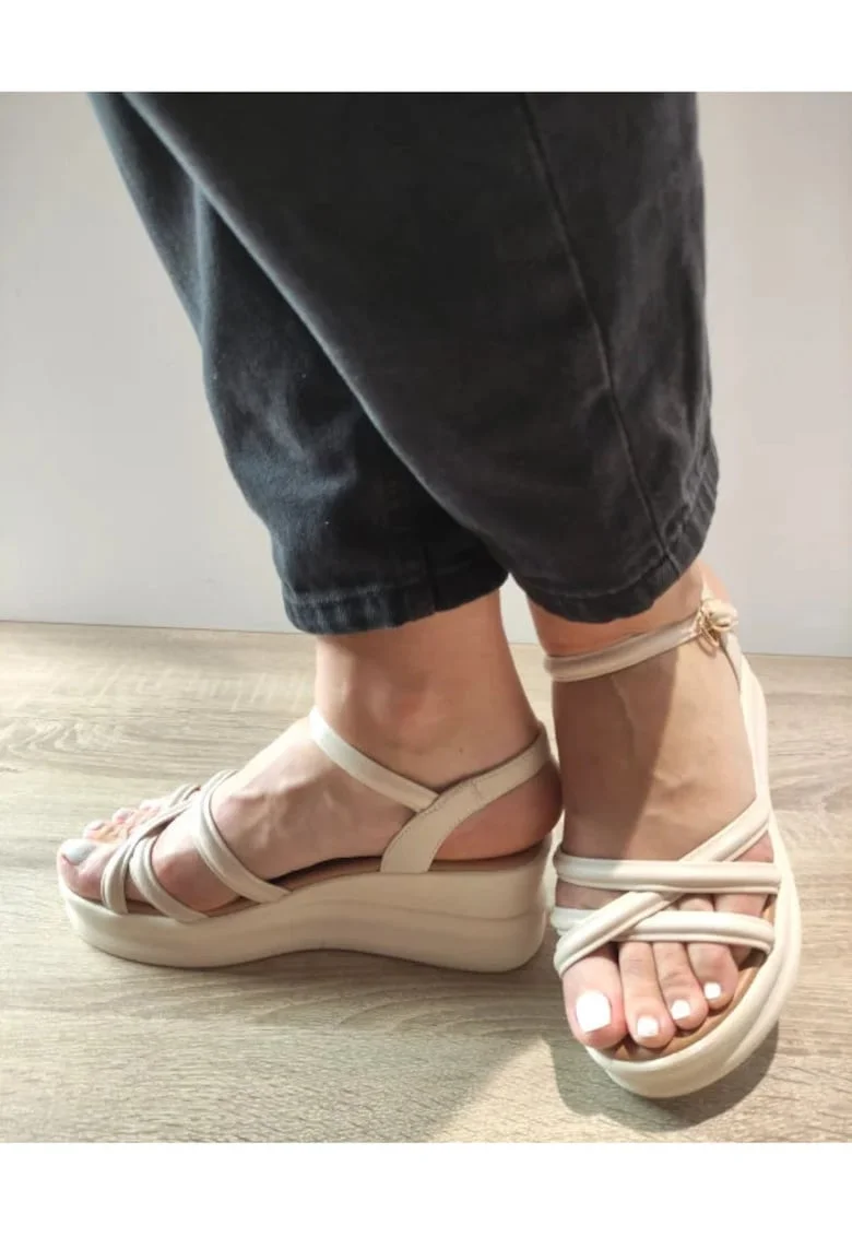 Sandale Casual Dama  991-1 Crem - Crem, Crem