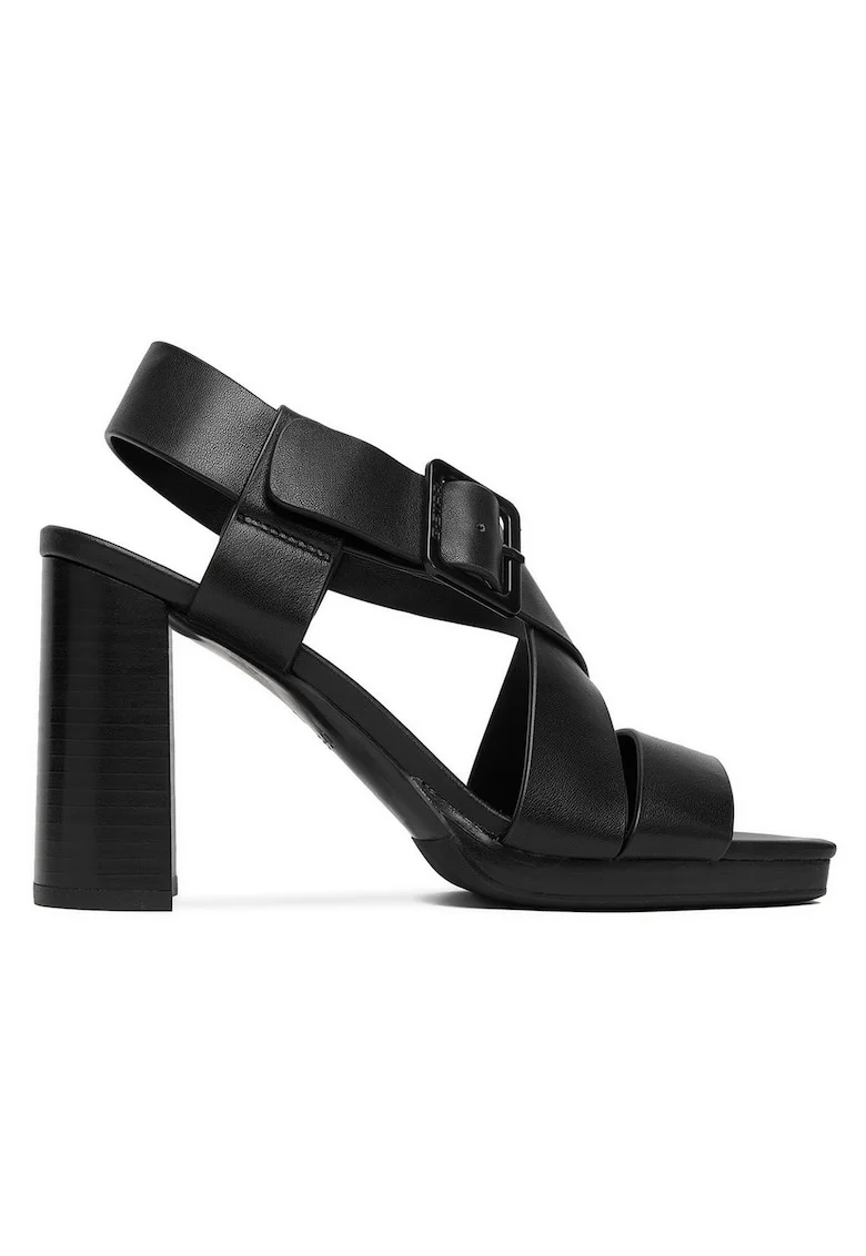 Sandale dama G-Star Raw, toc stabil, Negru