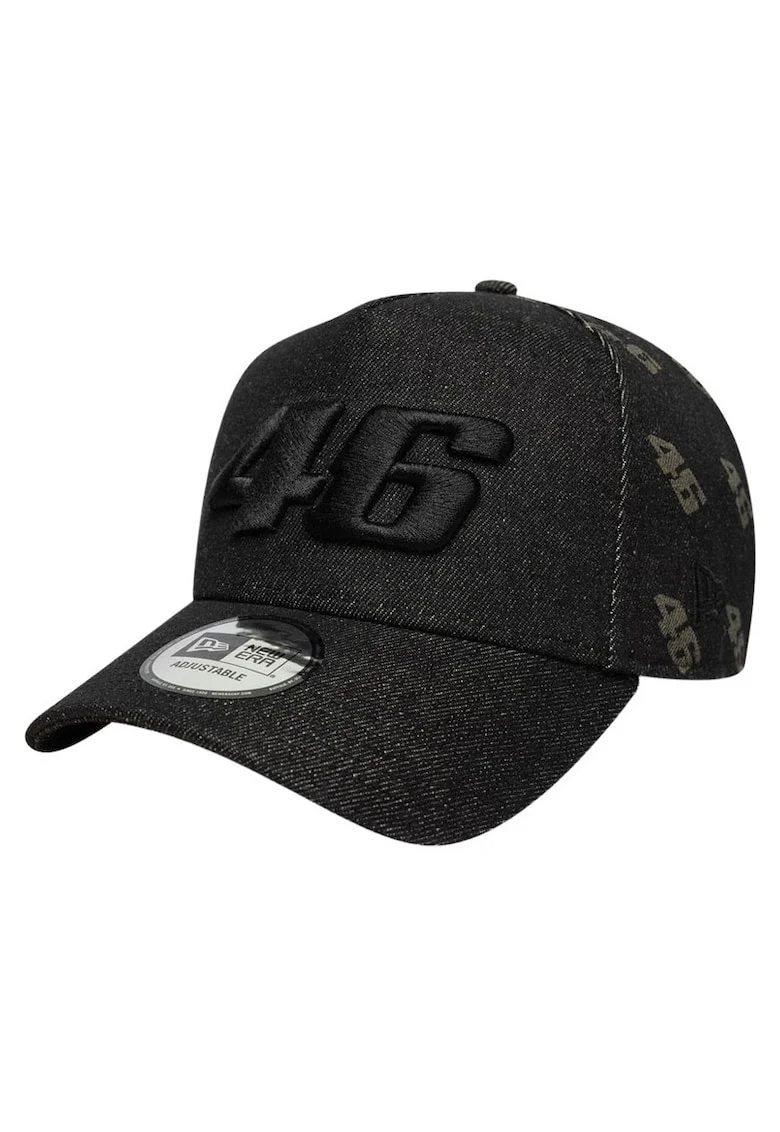 Sapca  VR46 Laser Etch Denim, negru, ajustabila, bumbac