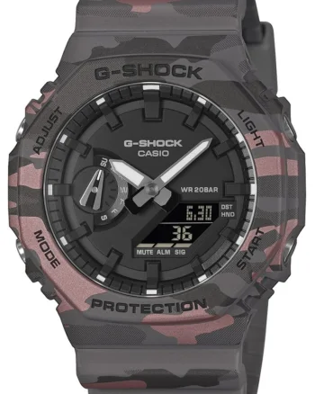 Ceas barbati  GA-2100CM-8AER, mecanism quartz, plastic, gri