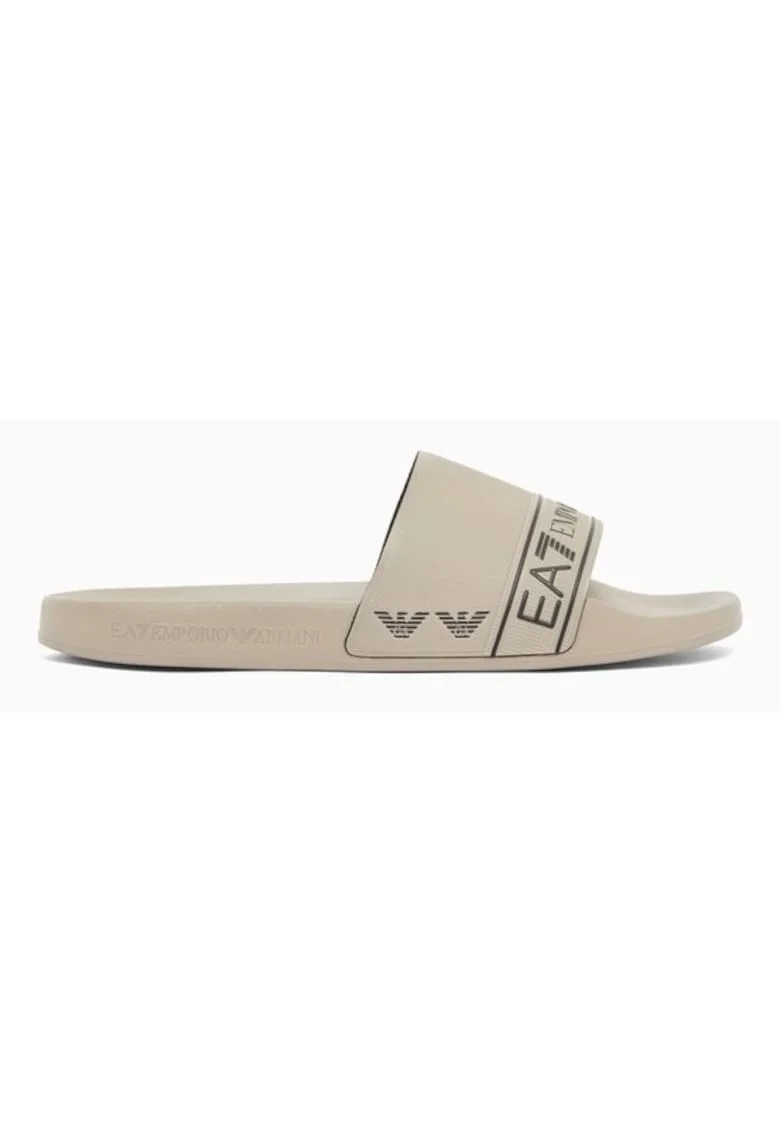 Papuci unisex,  Sintetic, Gri,