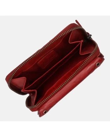 Portofel din piele cu nituri metalice
