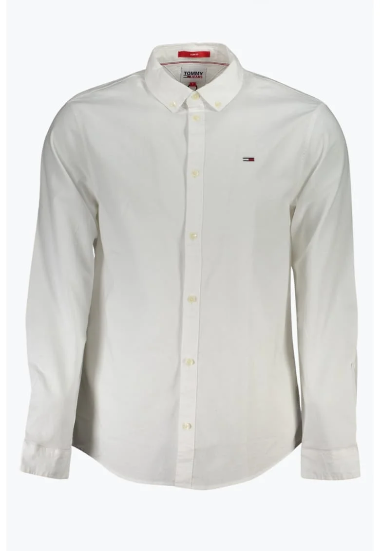 Camasa barbati Oxford cu croiala Slim fit alb 62192, Alb