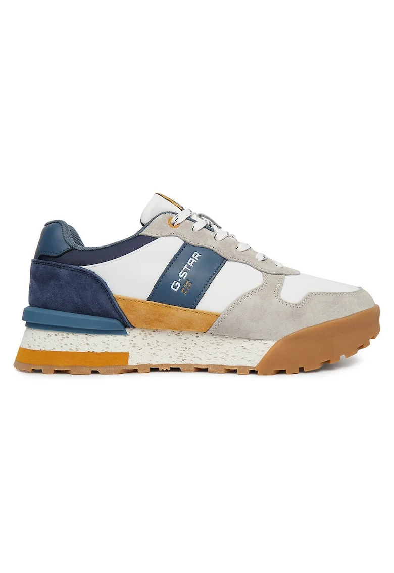 Tenisi barbati,  piele naturala, bleumarin, interior textil, Bleumarin