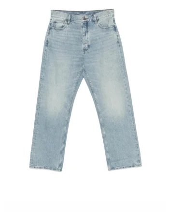 Pantaloni barbati,  Essentials faded-effect, Albastru