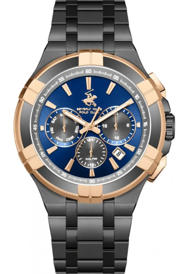 Ceas barbatesc BEVERLY HILLS BP3802X.090, albastru fashion