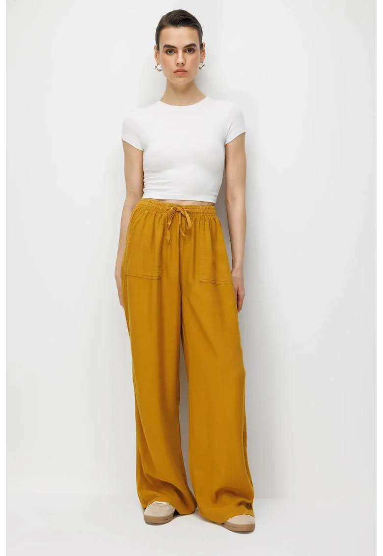 Pantaloni  galben bumbac, Galben