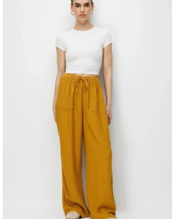 Pantaloni  galben bumbac, Galben