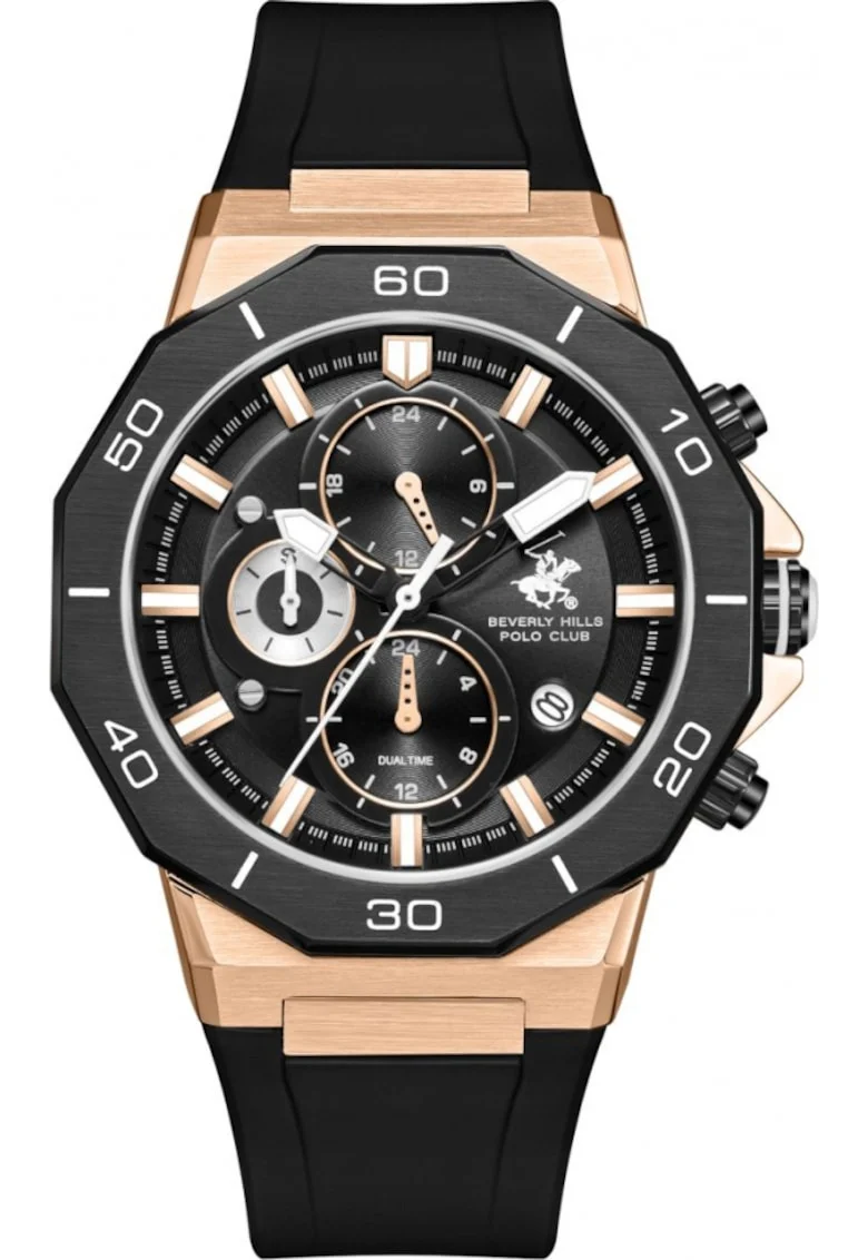 Ceas de barbati BEVERLY HILLS BP3784X.451 negru fashion